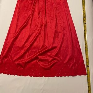 Brilliant Red Vintage slip from Vanity Fair